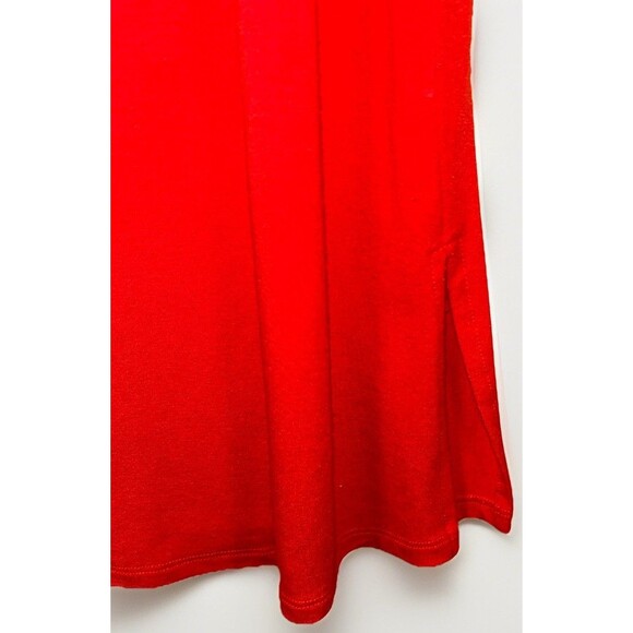 EILEEN FISHER T Shirt Dress Short Sleeve Coral Red Comfy Size‎ XS - Picture 4 of 7